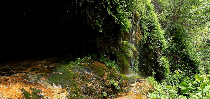 Tiny Waterfall at the Tonto Natural Bridge